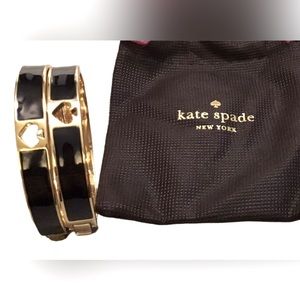 kate spade Black and Gold Bangle Bracelet Set